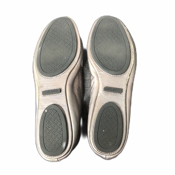 TORY BURCH Reva silver leather ballet flats - Picture 6 of 9